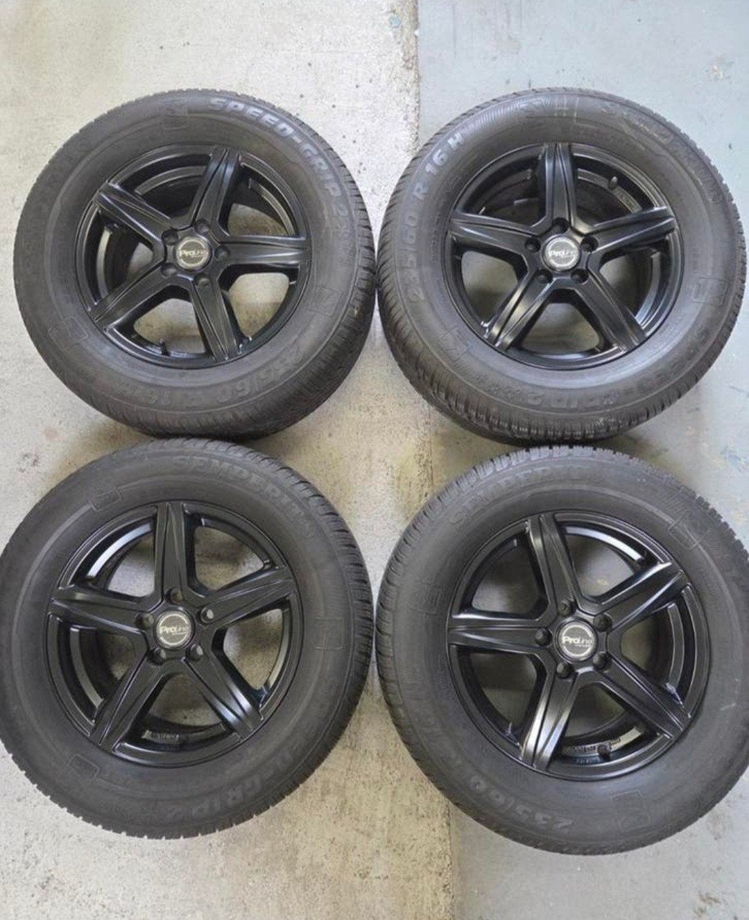 Aluminium velgen zwart, Ophalen, Gebruikt, 16 inch, Banden en Velgen