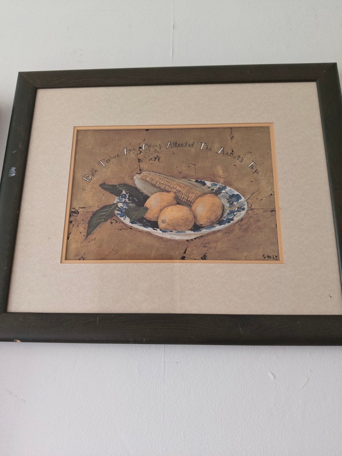 Ingelijste print 'Lemons' van S. Hely - Stilleven, Ophalen of Verzenden