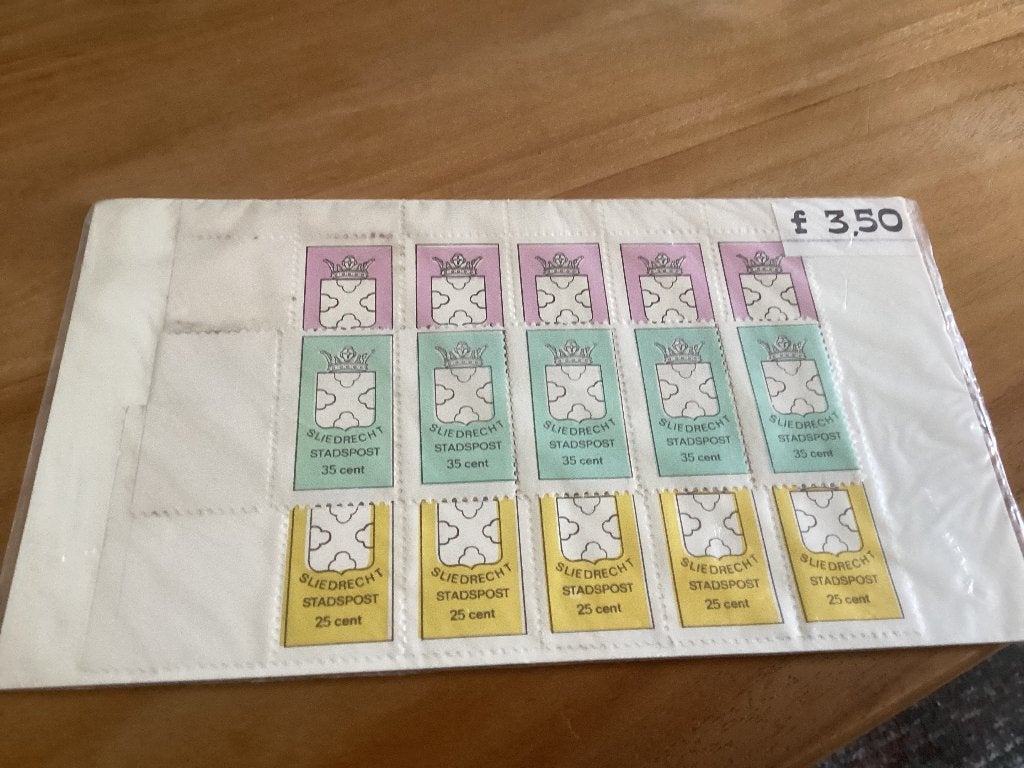 No2617 Stadspost zegels Sliedrecht Nederland jaargangen fdc, Postzegels en Munten, Postzegels | Volle albums en Verzamelingen