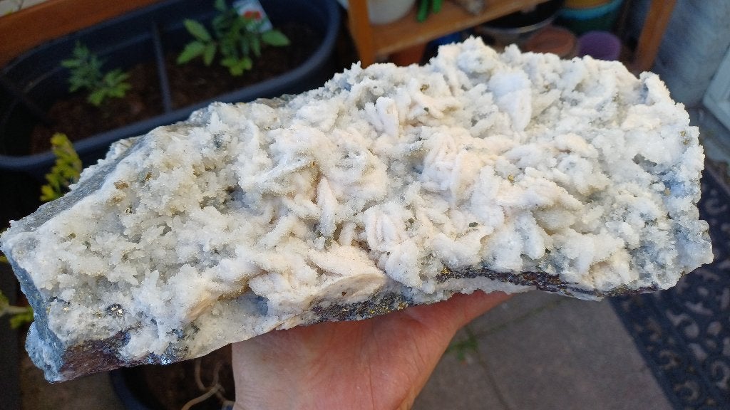 2.2 Grote Dolomiet Kwartspunten Sfaleriet Madan Bulgarije, Ophalen of Verzenden, Mineraal