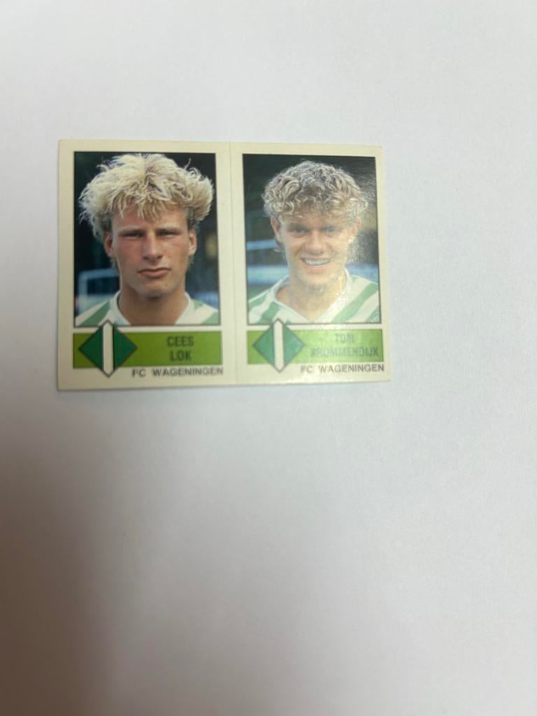Panini Voetbal 87 Sticker - Gees Lok & Tom Krommendijk, Ophalen of Verzenden, Zo goed als nieuw, Sport