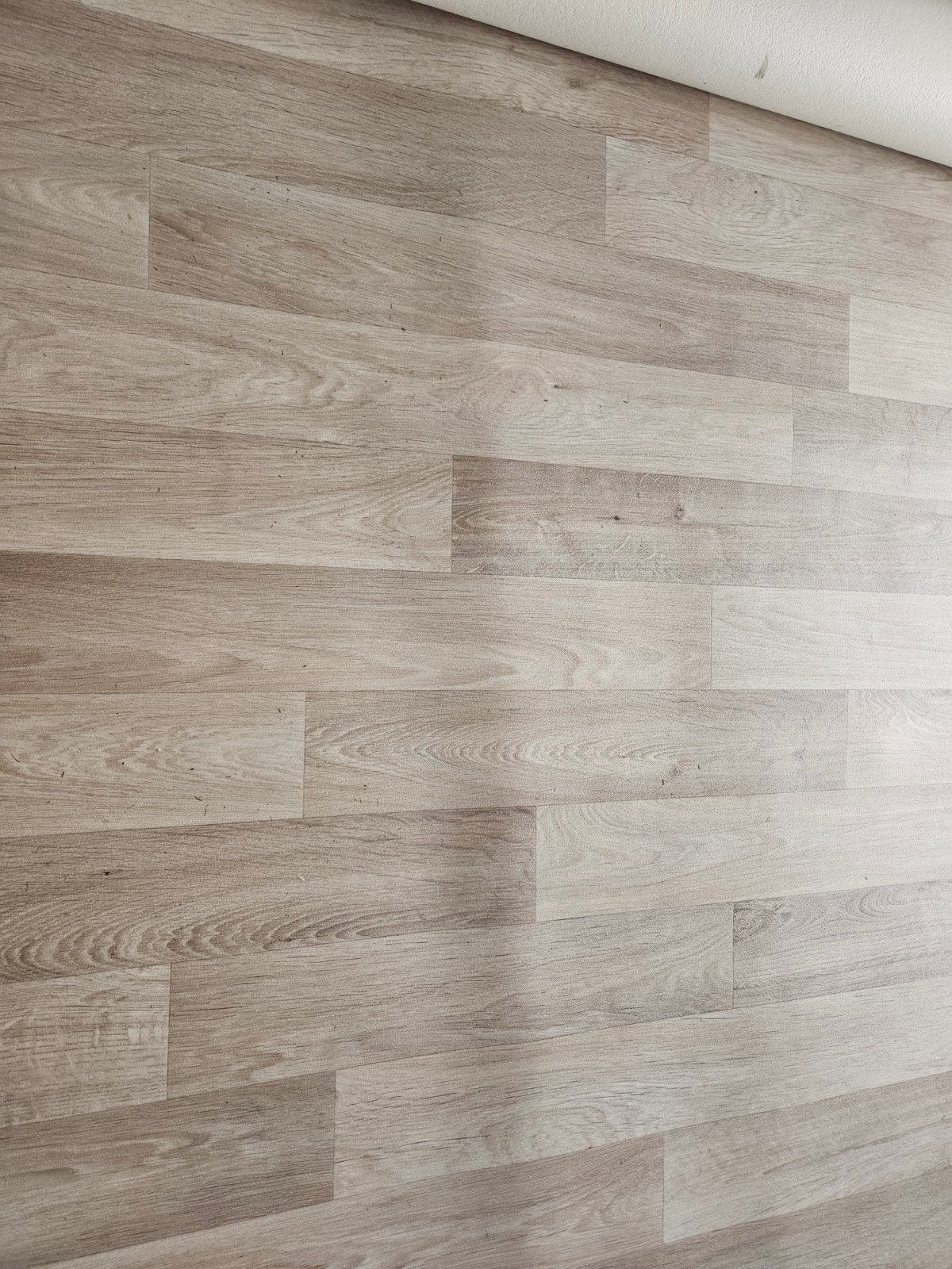 Kwantum vinyl houtlook brooklyn grijs ca 8.5m2 4x2.5, Huis en Inrichting, Stoffering | Vloerbedekking, Ophalen, Bruin, Nieuw, 5 tot 10 m²