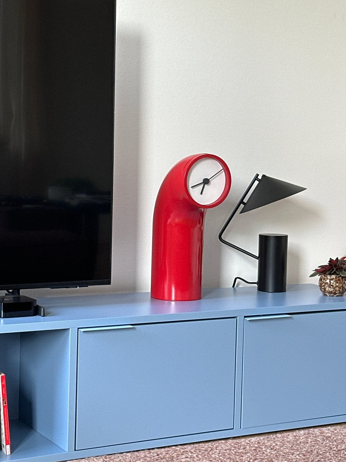Ikea PS design klok, vintage stijl, Ophalen of Verzenden, Zo goed als nieuw, Kunststof, Minder dan 100 cm