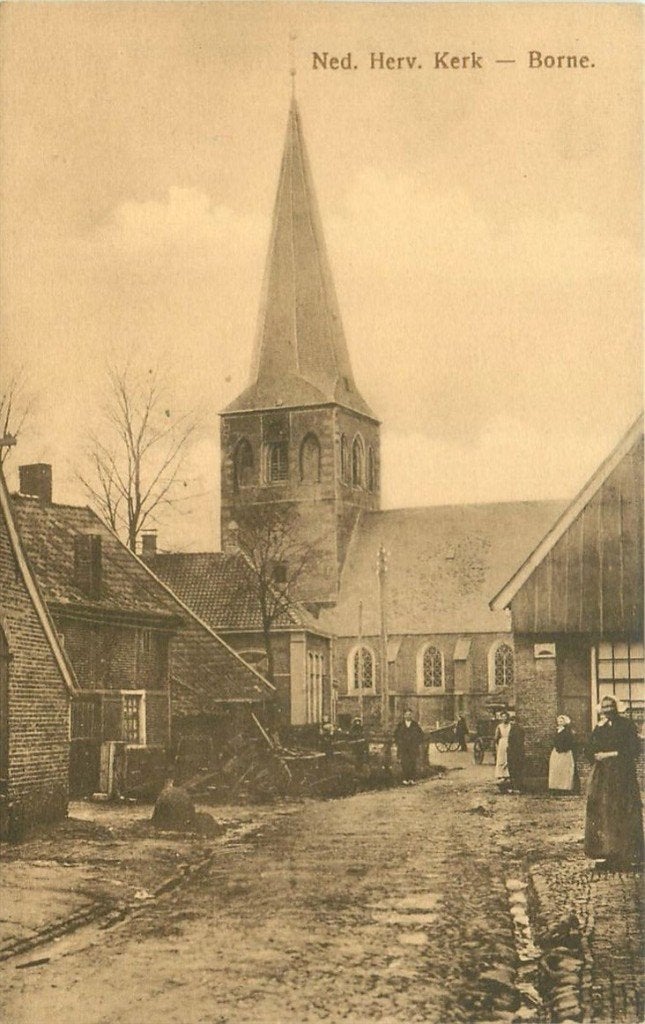 379-090-013 Borne Ned Herv Kerk, Verzenden, Voor 1920, Overijssel
