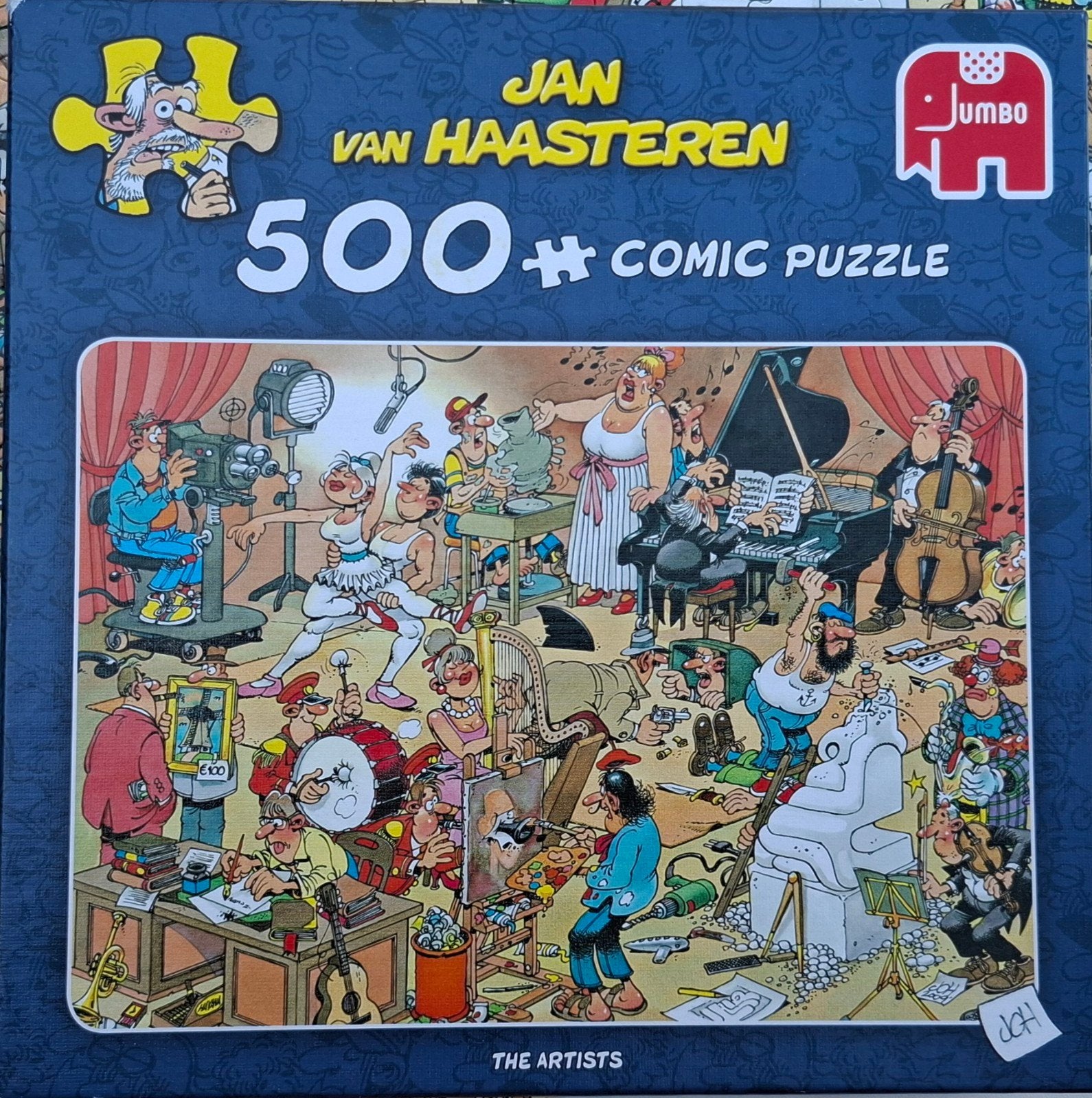 Jan v. Haasteren Legpuzzel- The Artists, Ophalen of Verzenden, 500 t/m 1500 stukjes, Zo goed als nieuw