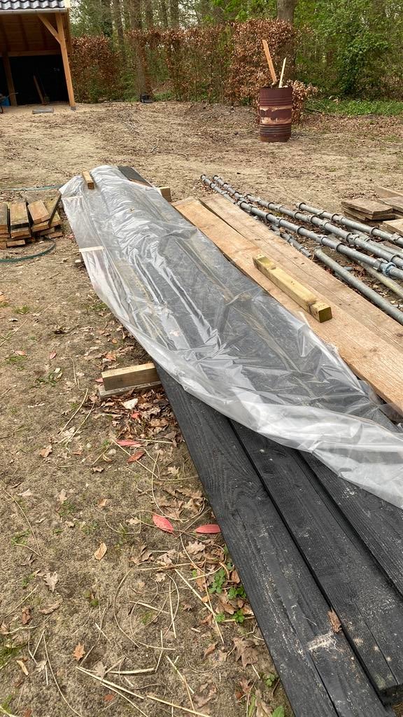 7x douglas sponningplank, Ophalen, Minder dan 25 mm, Zo goed als nieuw, Plank