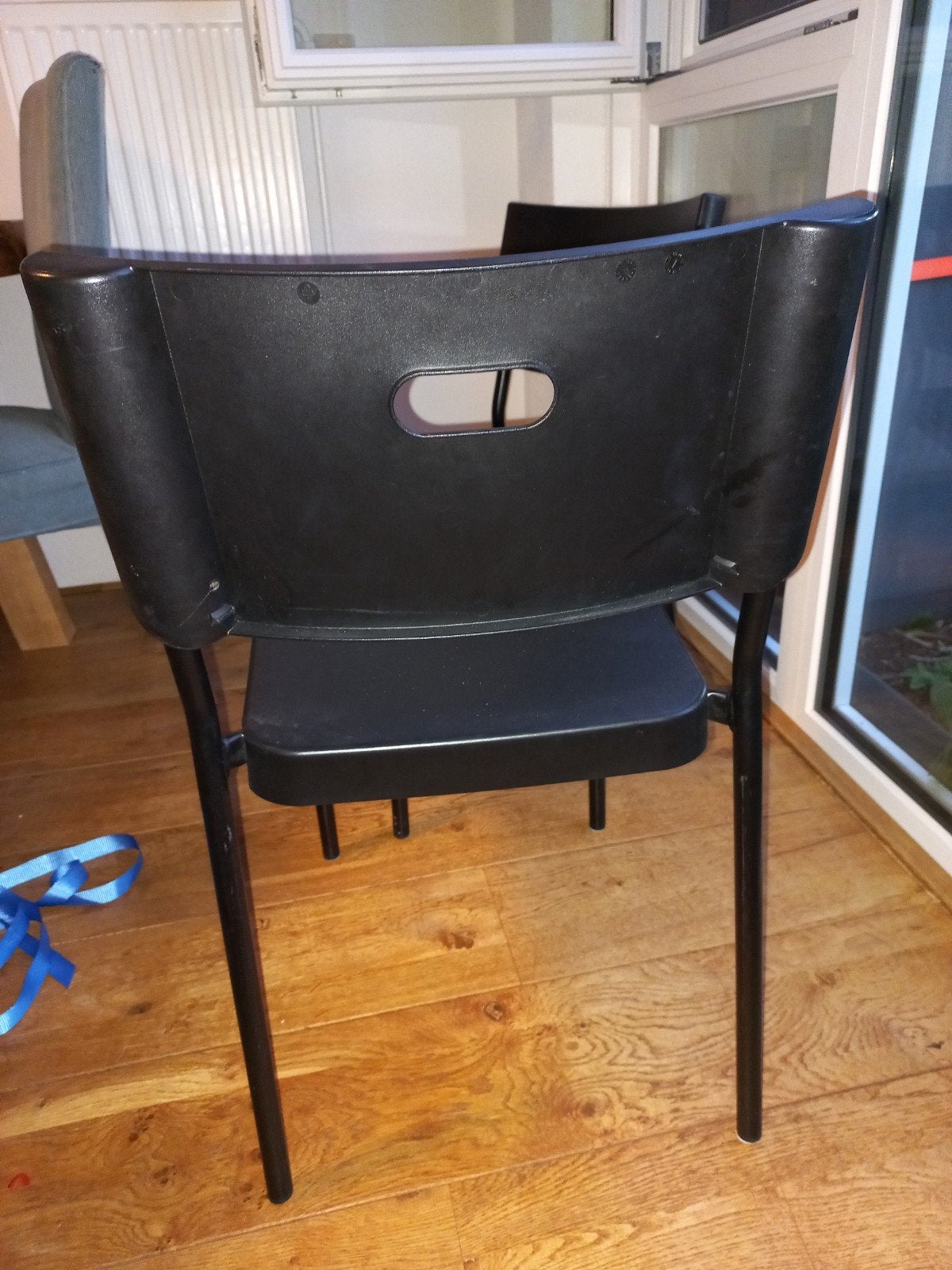 Ikea Herman stoel, Huis en Inrichting, Ophalen, Gebruikt, Twee, Zwart