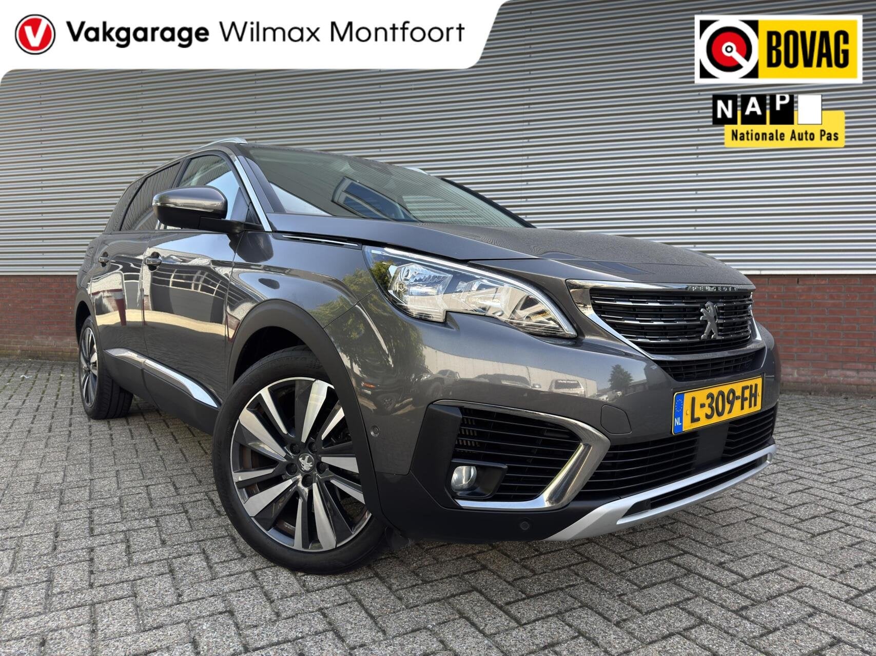 Peugeot 5008 PureTech Allure Avantage|7pers.|Camera|Adaptive, Auto's, Gebruikt, Euro 6, 1199 cc, Met garantie (alle)