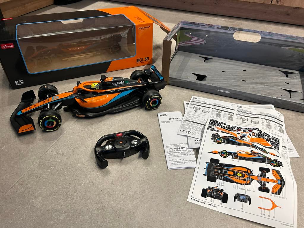 McLaren MCL36 F1 RC Auto 1:12 - Zo goed als nieuw, Hobby en Vrije tijd, Modelbouw | Radiografisch | Auto's, Elektro, Ophalen of Verzenden