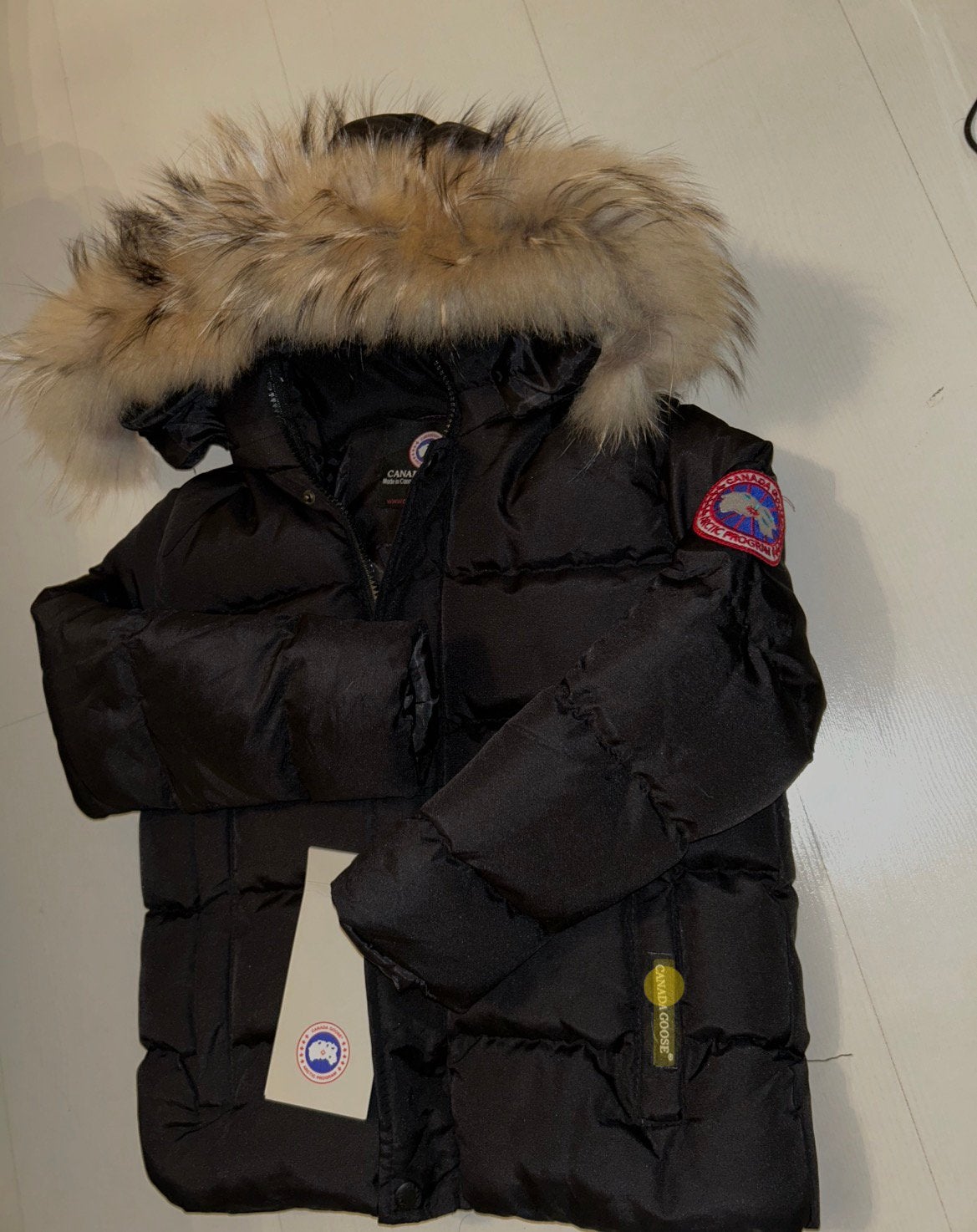 Canada goose jas kinderjas maat 4/5 jaar, Ophalen, Nieuw, Jongen of Meisje, Jas