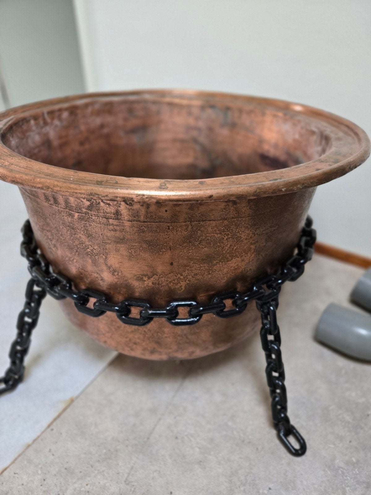 Antieke Koperen Ketel op IJzeren Onderstel, Antiek en Kunst, Antiek | Koper en Brons, Ophalen