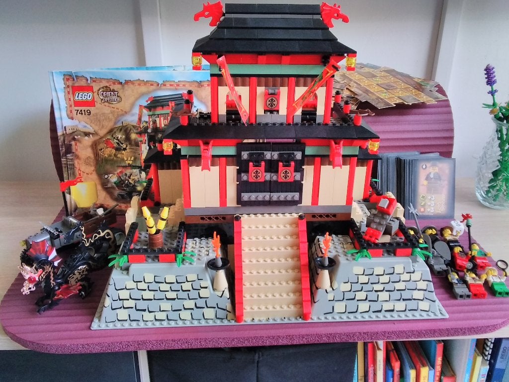 Lego Orient Expedition 7419 Dragon Fortress compleet, Overige thema's, Lego, Ophalen of Verzenden, Zo goed als nieuw