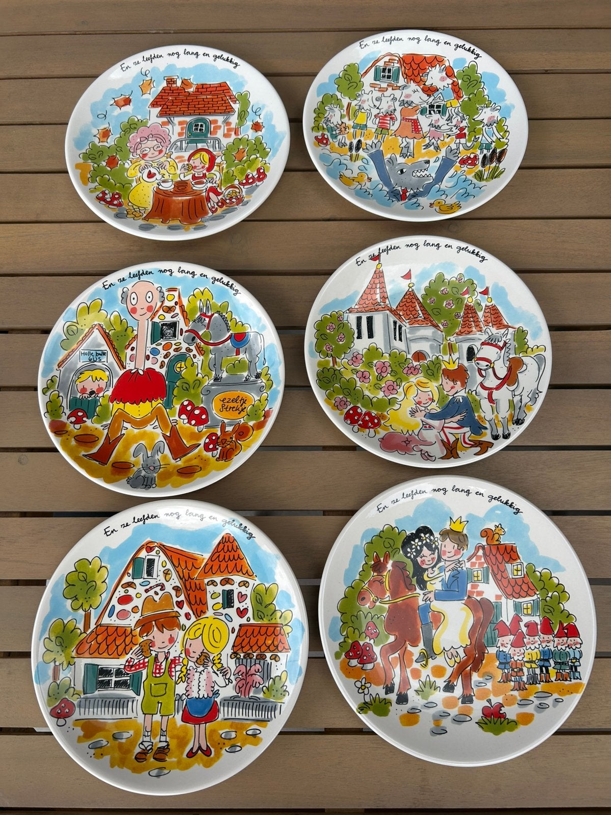 Nieuw blond amsterdam borden 6 borden efteling, Ophalen, Nieuw, Aardewerk, Bord(en)