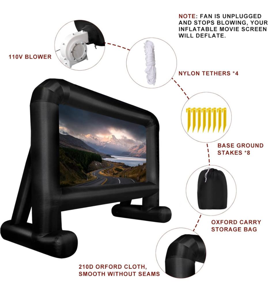 Wk scherm - beamer outdoor, Audio, Tv en Foto, Projectieschermen, Ophalen of Verzenden, Elektrisch, Zo goed als nieuw