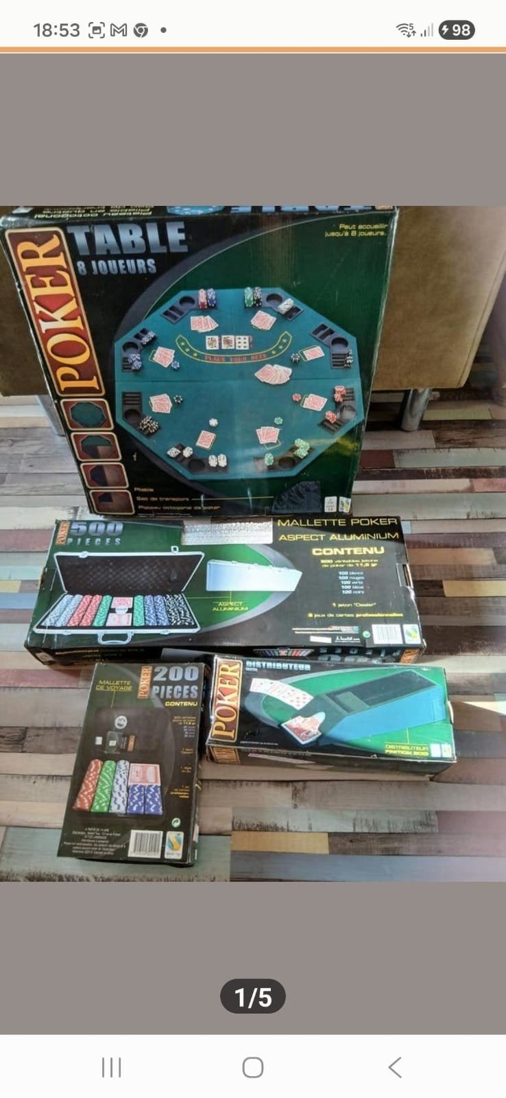 pokerspel, Hobby en Vrije tijd, Ophalen of Verzenden