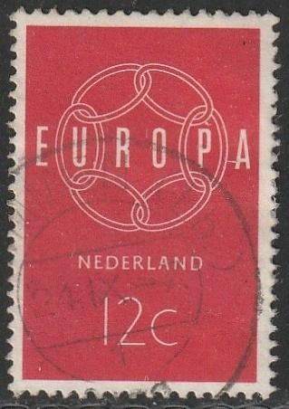 Nederland 1959 727 Europa 12c, Gest, Postzegels en Munten, Postzegels | Nederland, Ophalen of Verzenden, Na 1940, Gestempeld