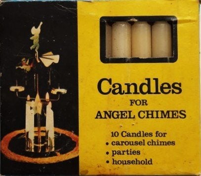 Vintage Doosje Kaarsjes voor Engeltjesspel (Angel Chimes), Ophalen of Verzenden