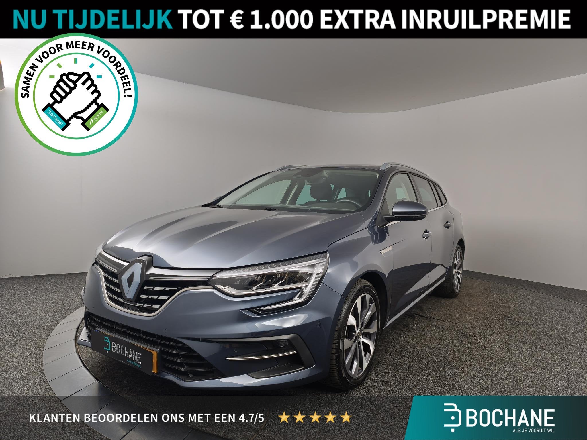 Renault Mégane Estate 1.3 TCe 140 Techno | Automaat | Trekh, Auto's, Stof, Gebruikt, 4 cilinders, Met garantie (alle)