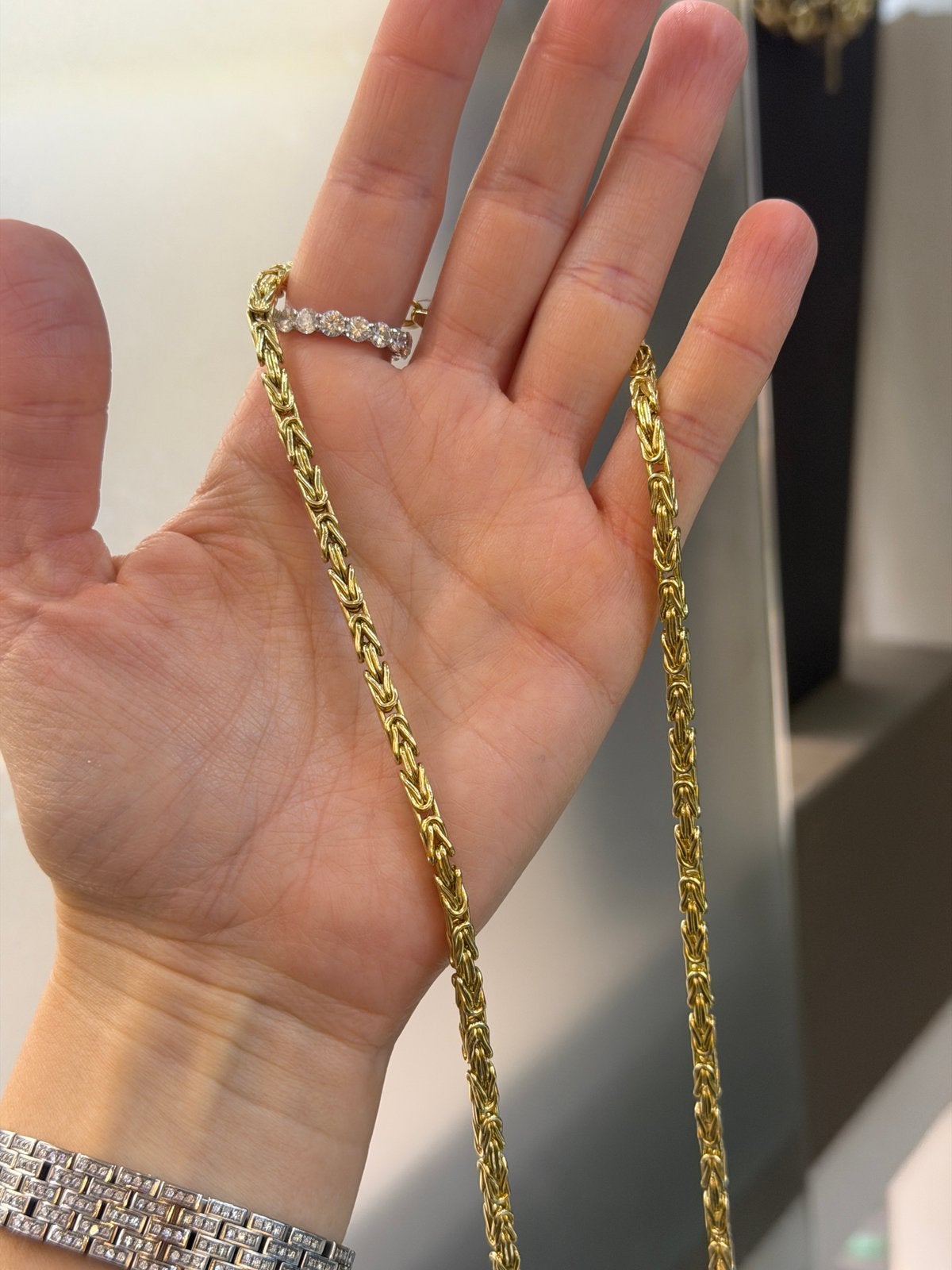 18KT Goud - 40.2 Gram - Ketting - KONING - Herenketting, Ophalen, Nieuw, Goud