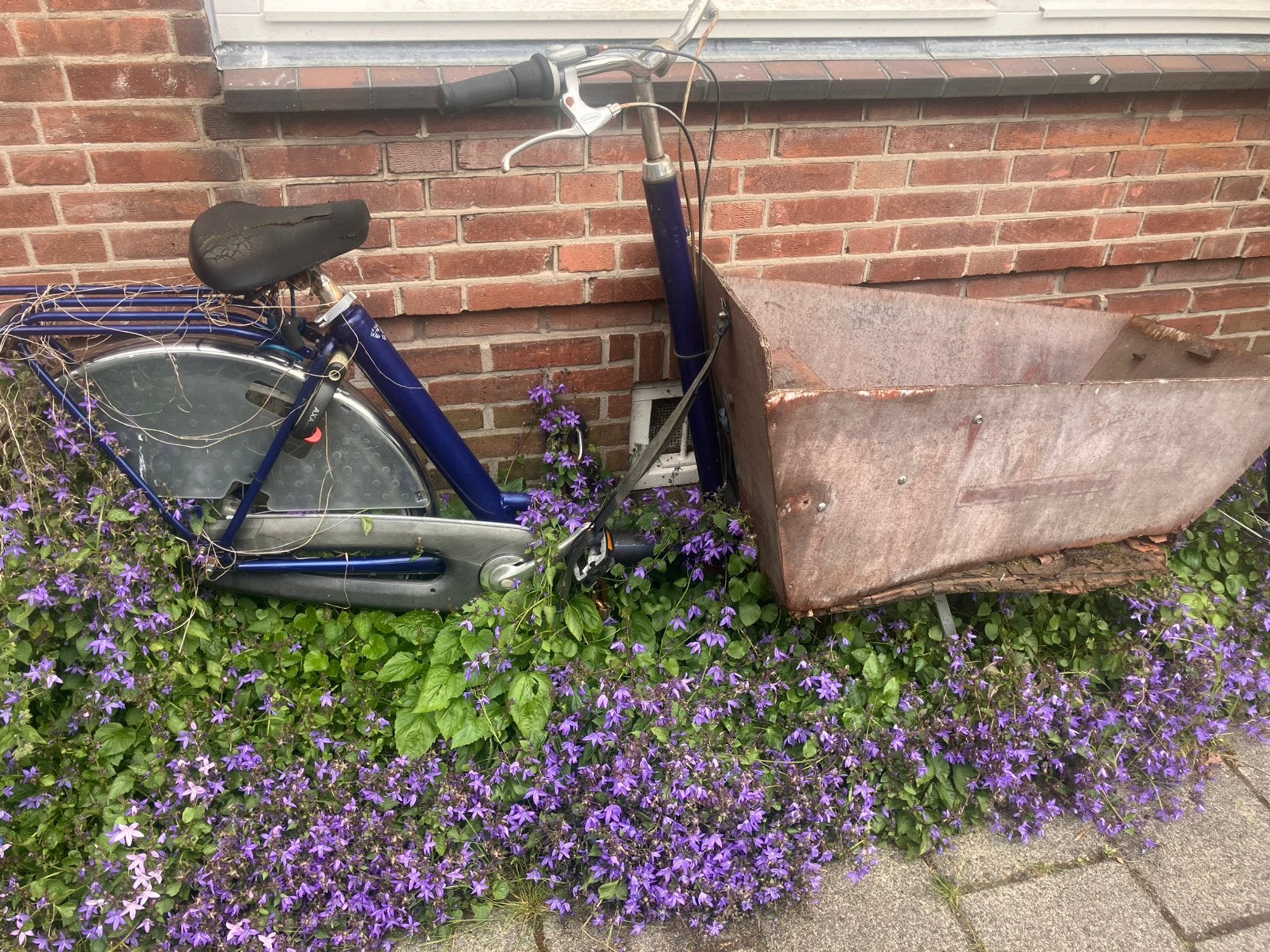 Bakfiets sterk verwaarloosd, Fietsen en Brommers, Ophalen, Gebruikt, 1 kind