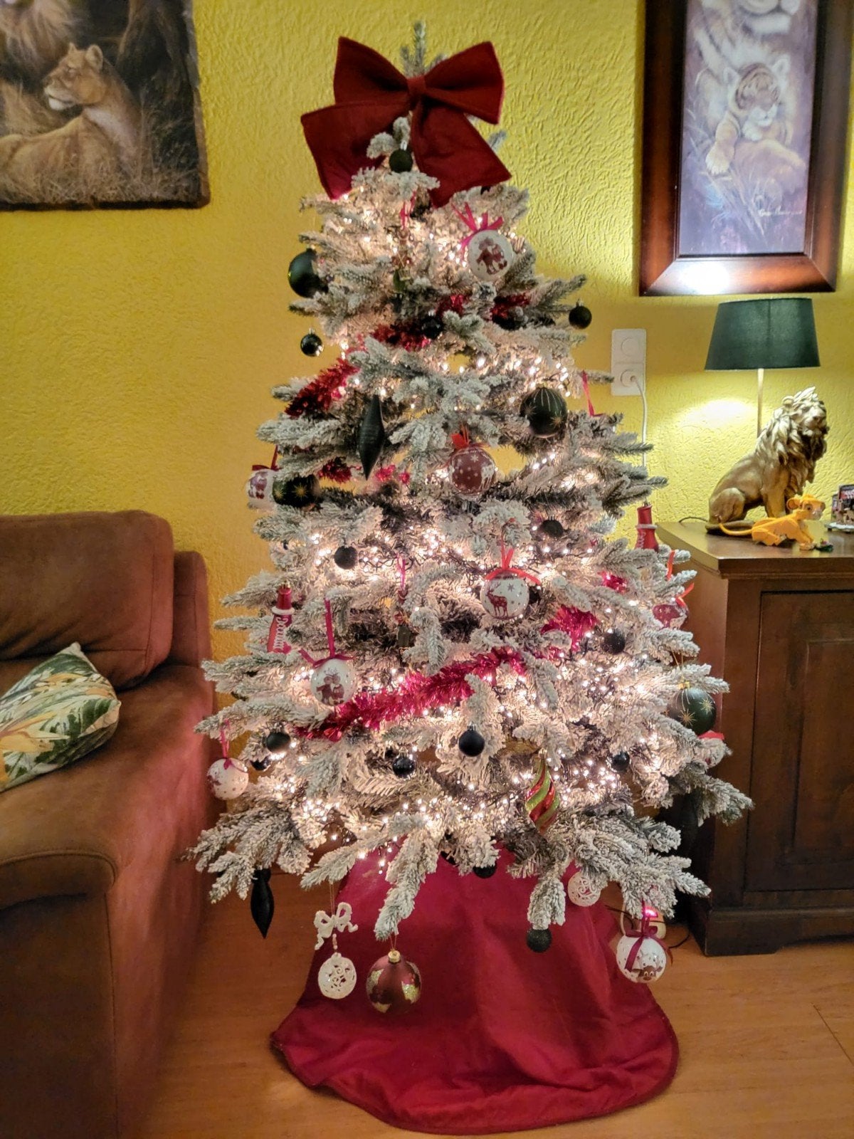 Besneeuwde Kerstboom te koop!!!, Diversen, Kerst, Ophalen, Gebruikt