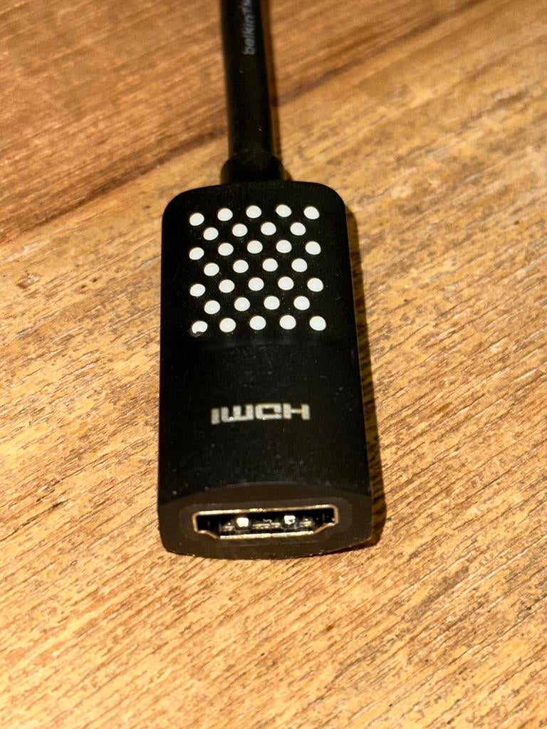 Belkin Thunderbolt 2 naar HDMI adapter, Ophalen of Verzenden, Gebruikt, Minder dan 2 meter, HDMI-kabel
