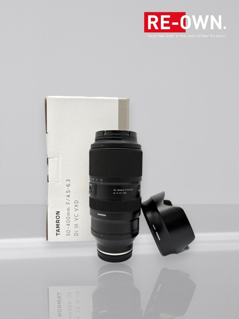 TAMRON 50-400MM F/4.5-6.3 VXD | TOPSTAAT | DOOS | SONY E, Sony E-mount, ,, TAMRON, Zo goed als nieuw