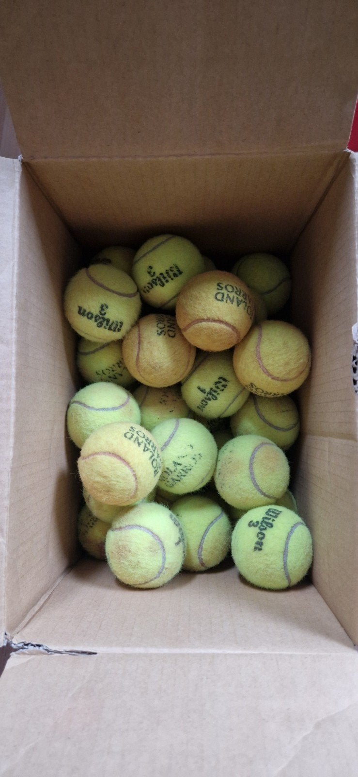 Gebruikte tennisballen 50 stuks, Ophalen of Verzenden, Gebruikt, Hondenballen