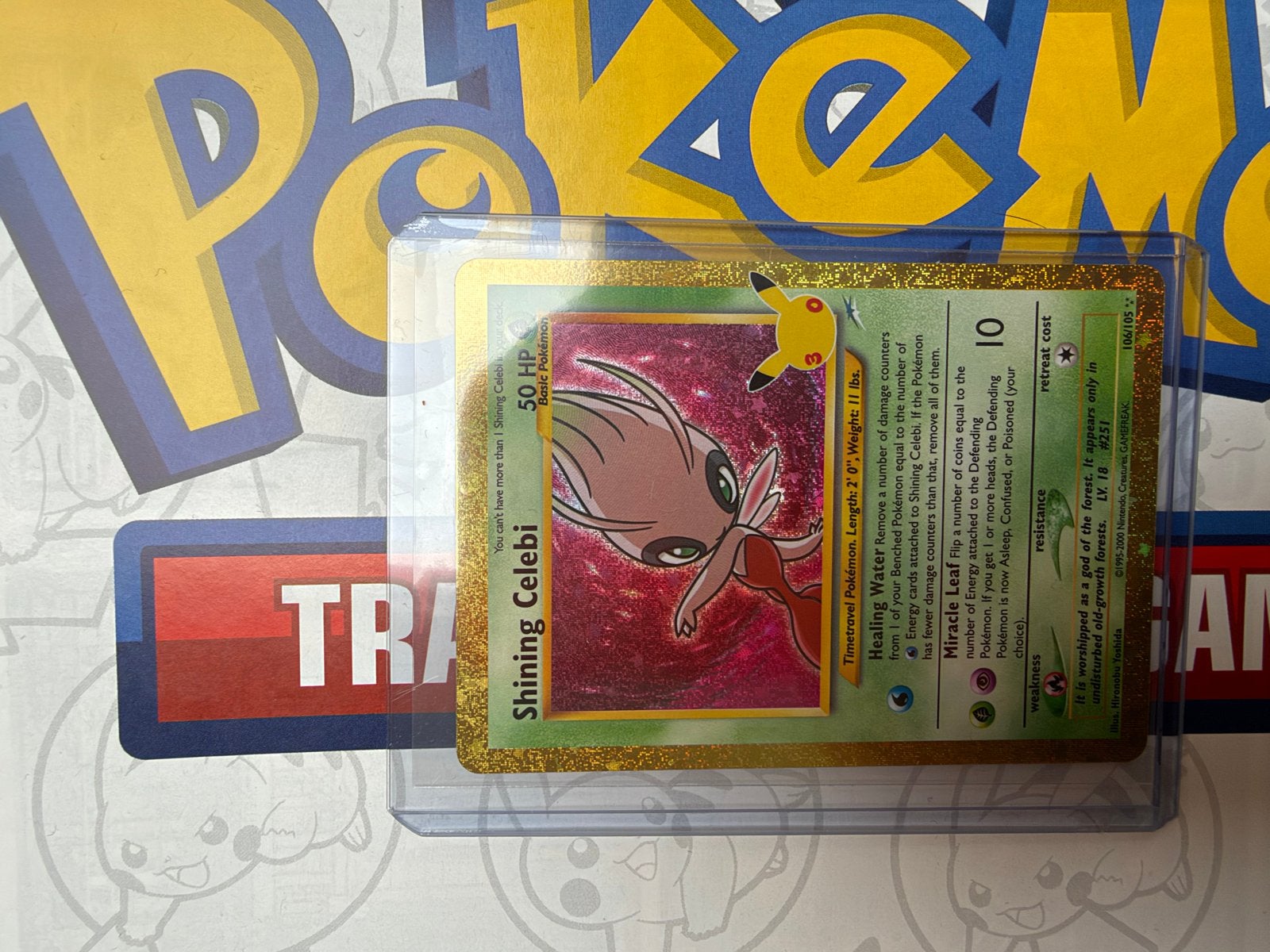 Shining Celebi Pokémon Kaart - 30th anniversary, Ophalen of Verzenden, Nieuw, Losse kaart, Foil