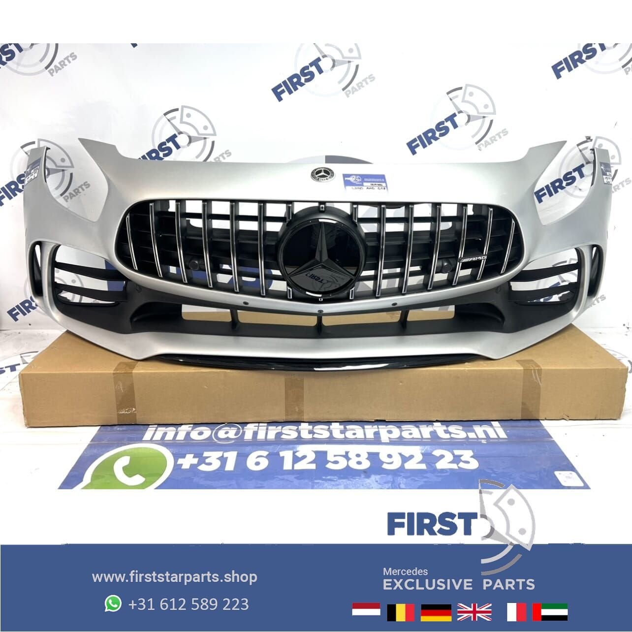 2023 W190 GTR AMG FACELIFT VOORBUMPER COMPLEET A1908853500 G, Gebruikt, -, Voor, Ophalen of Verzenden