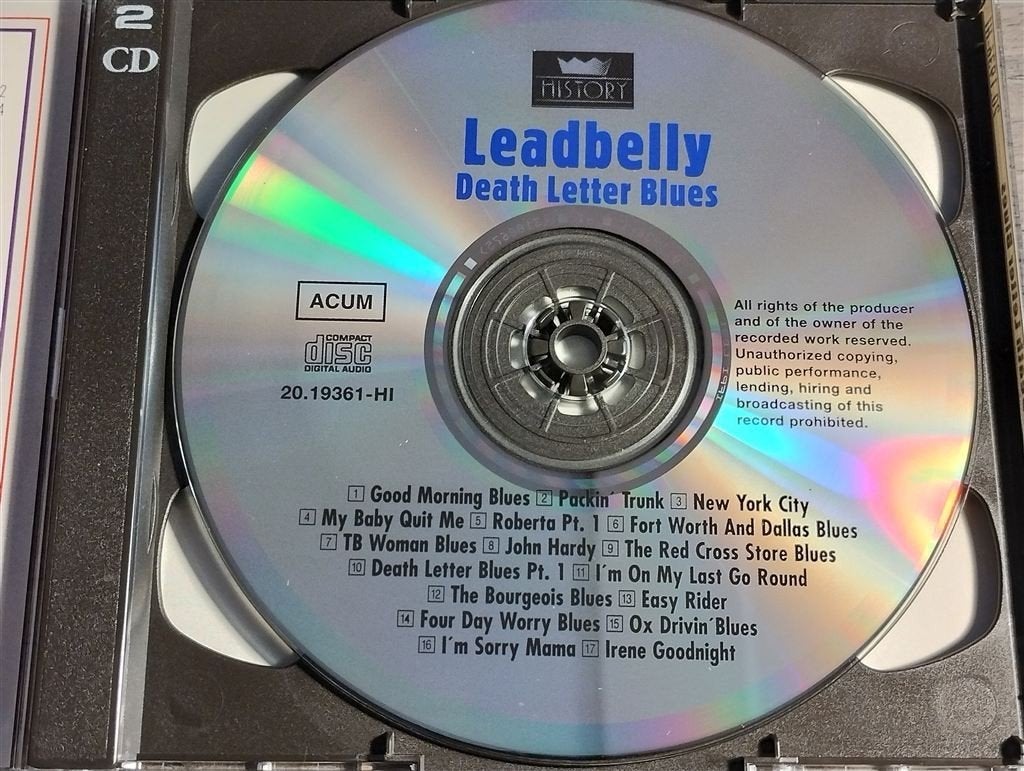 Leadbelly - Death Letter Blues [2 CD], Ophalen of Verzenden, Zo goed als nieuw, Jazz