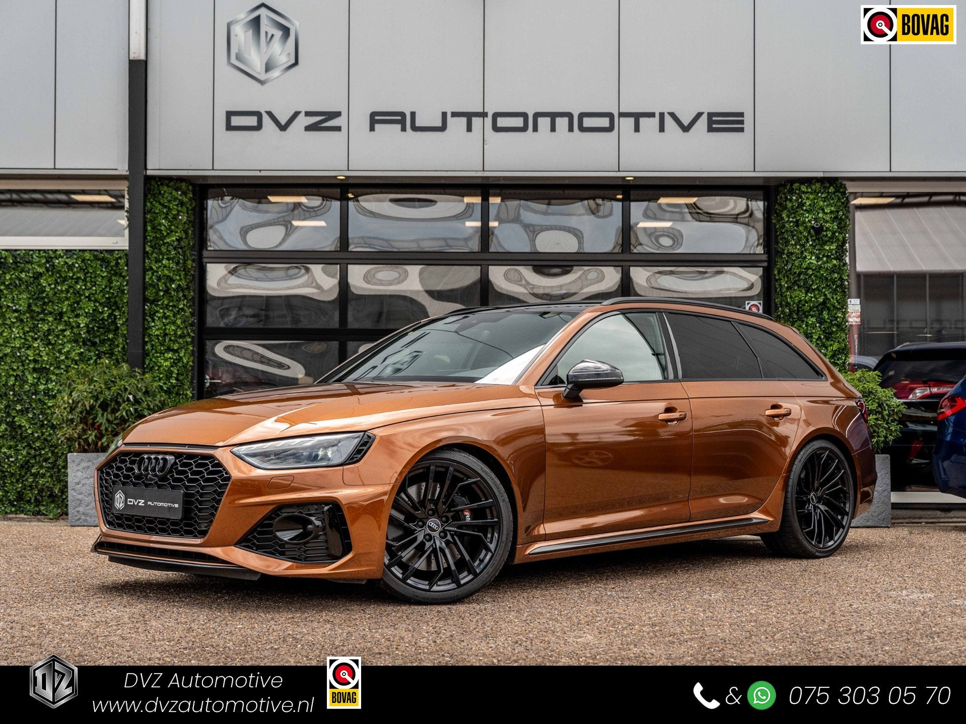 Audi RS4 2.9 TFSI 450PK Quattro | RS Dynamic | B&O Sound | S, Auto's, Audi, Automaat, Dealer onderhouden, Zwart, 451 pk
