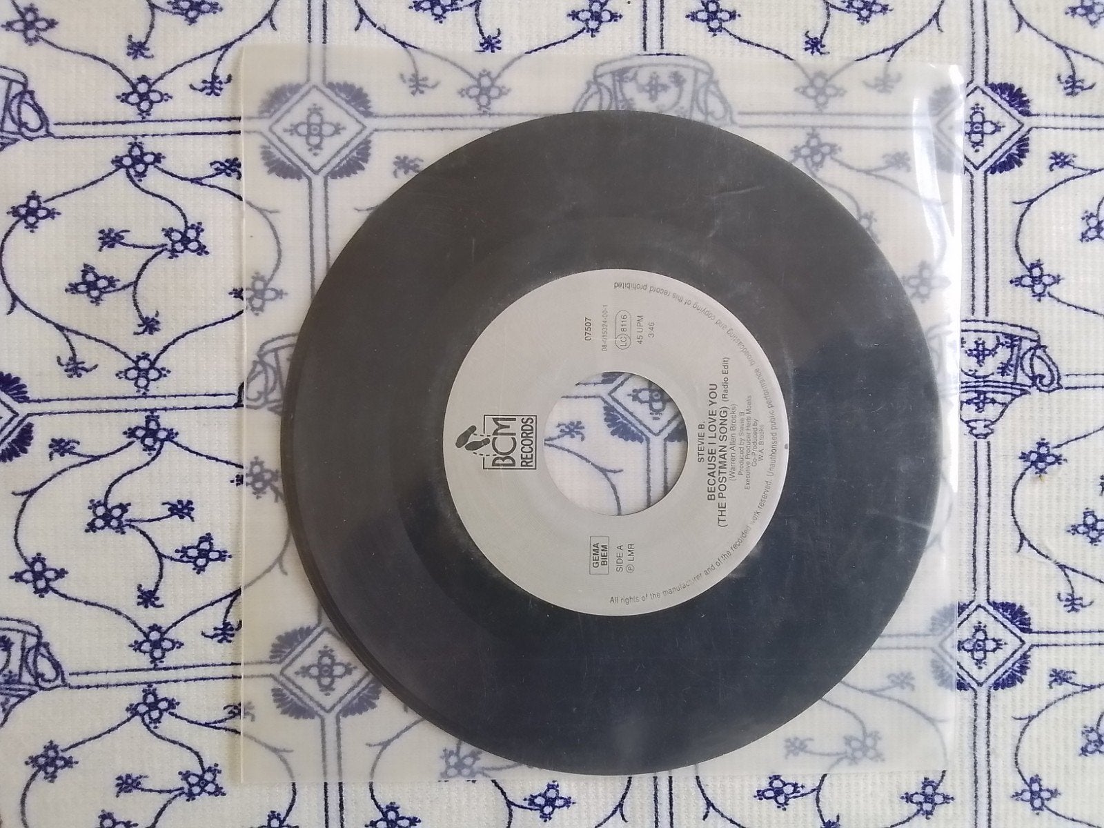 Stevie b         Because i love you (the postman song), Ophalen of Verzenden, Zo goed als nieuw, 7 inch, Pop