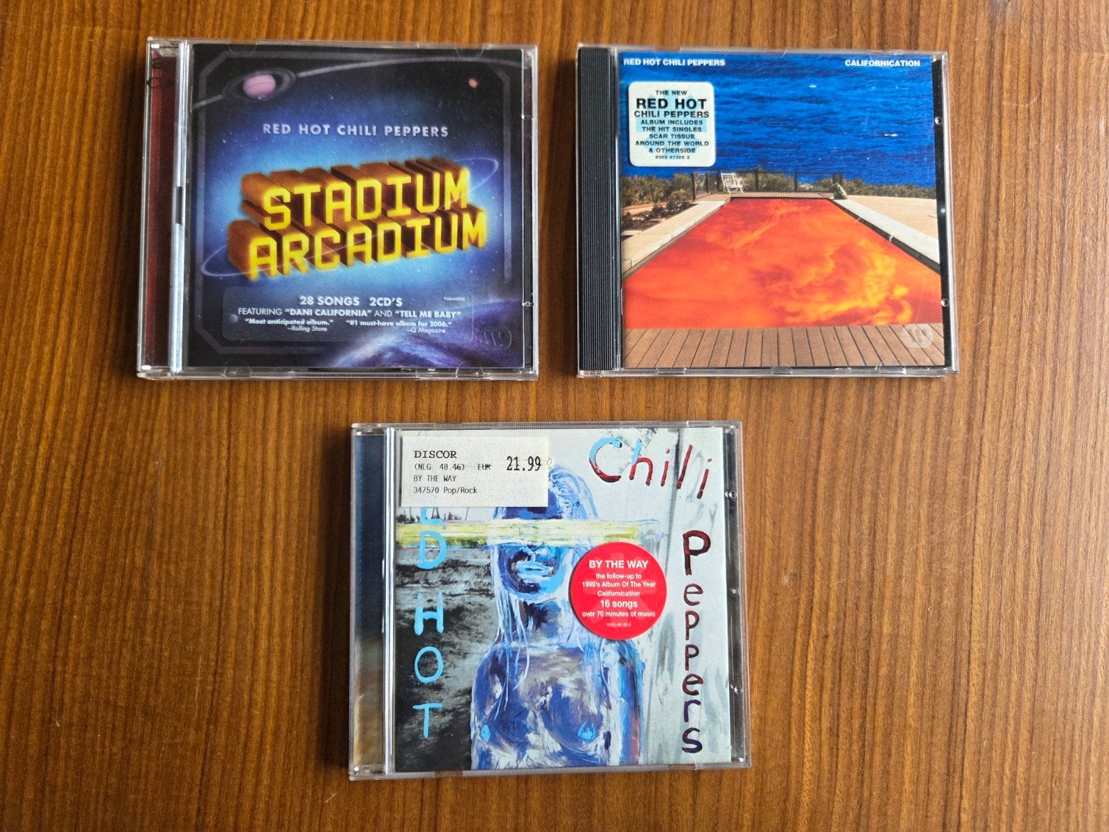 Red Hot Chili Peppers CD's - By The Way, Stadium Arcadium, Ophalen of Verzenden, Zo goed als nieuw, Poprock
