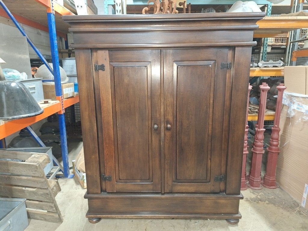 eiken kledingkast, Ophalen, Met plank(en), 150 tot 200 cm, Eikenhout
