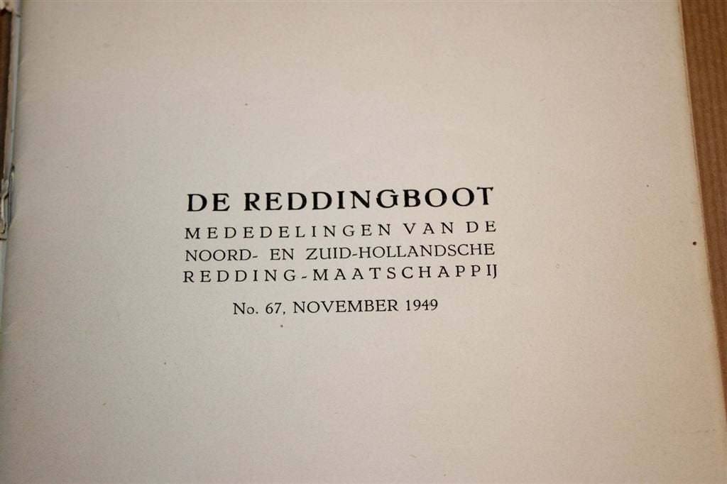 De Reddingboot — Reddingsmaatschappij 1949 [Zeldzaam], Verzamelen, Scheepvaart, Gebruikt, -, -, Ophalen of Verzenden