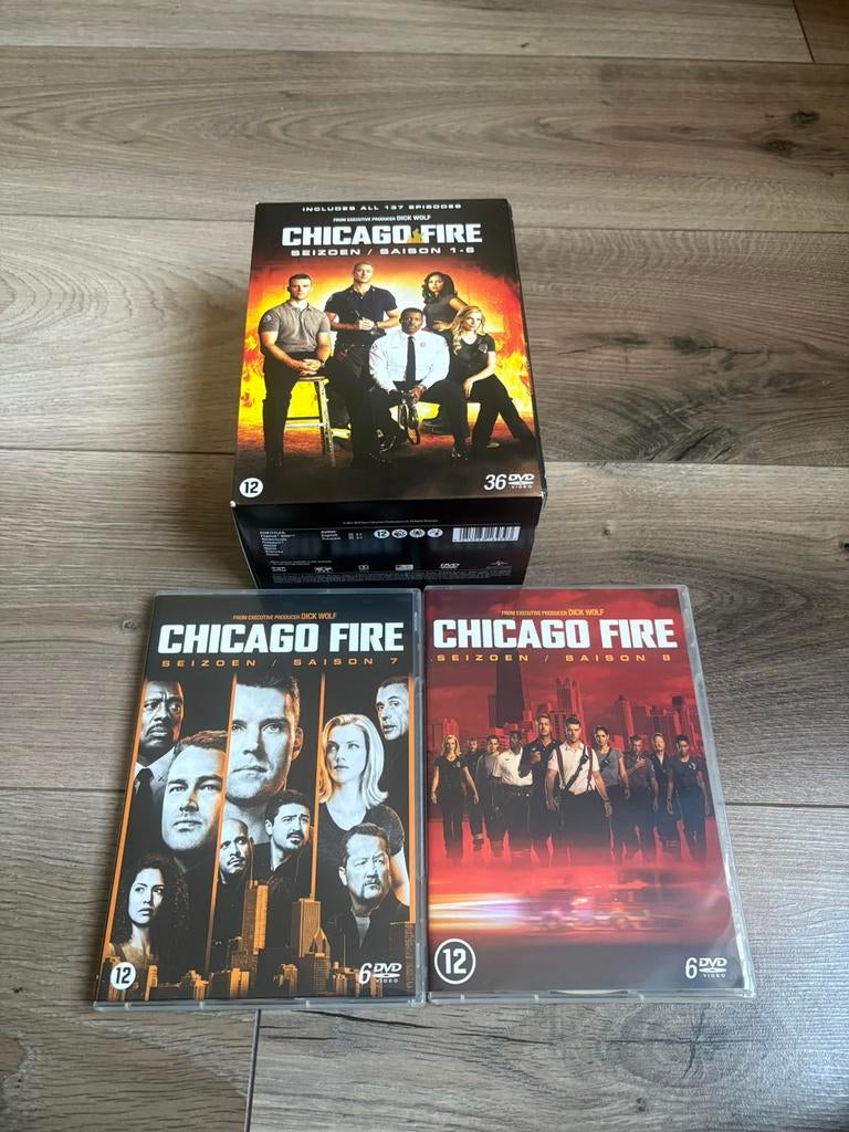 Chicago Fire seizoen 1 t/m 8, Cd's en Dvd's, Vanaf 12 jaar, Ophalen of Verzenden, Zo goed als nieuw, Actie en Avontuur