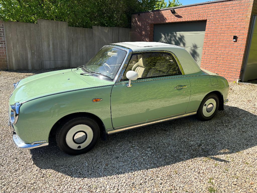nissan figaro oldtimer automaat in super conditie, Auto's, Beige, Cabriolet, Leder, Particulier