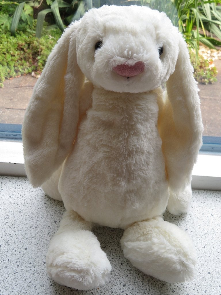 Konijn wit merk Jellycat Jellycamel Bashful meet ca 38 cm, Verzenden, Zo goed als nieuw, Konijn, Wasbaar