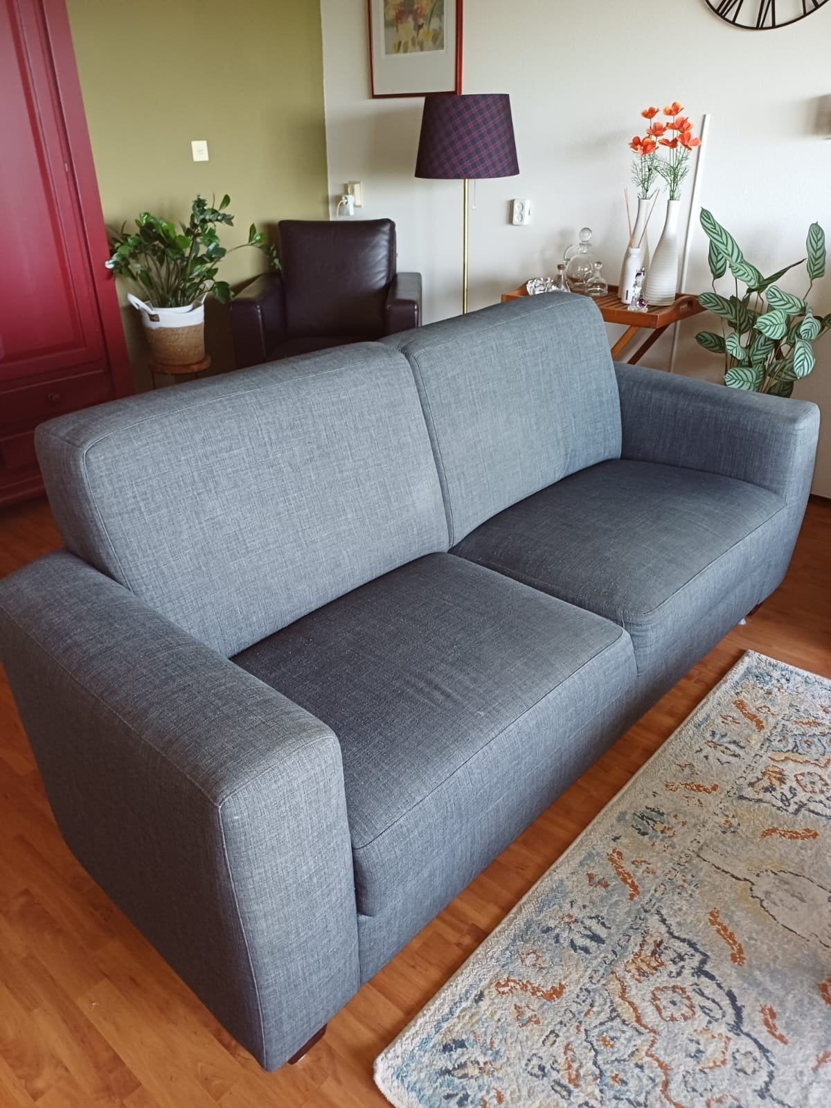 Gratis!!!, Huis en Inrichting, Banken | Bankstellen, Ophalen, Gebruikt, 200 tot 250 cm, Leer
