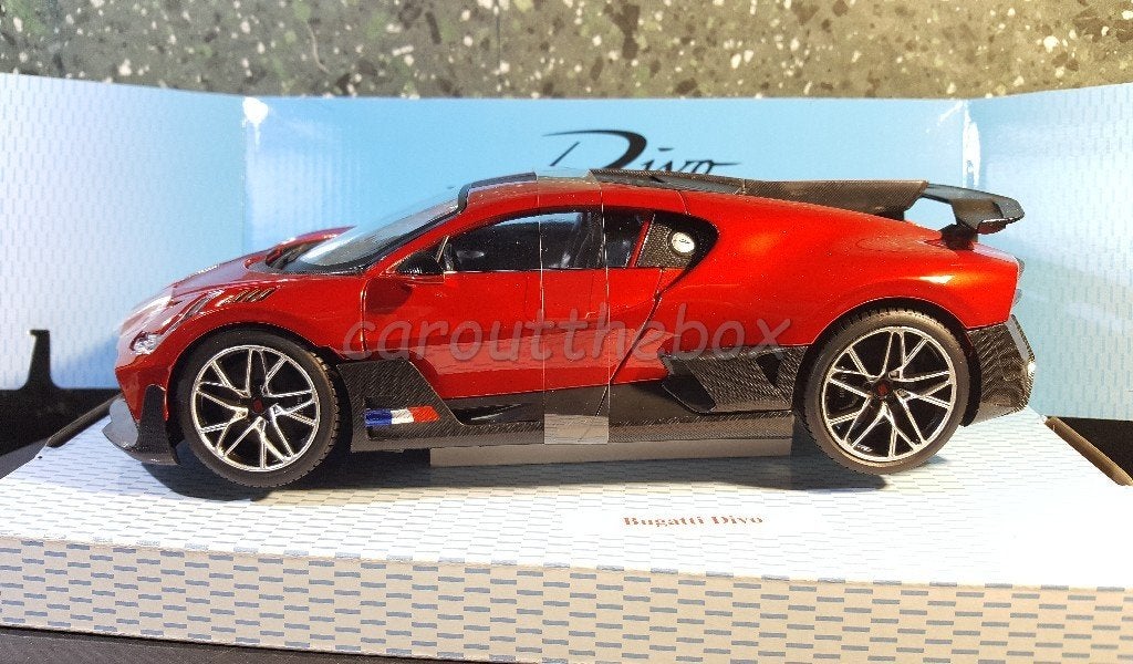 Bugatti Divo rood 1:18 Bburago, Verzenden, Nieuw, Auto, Bburago