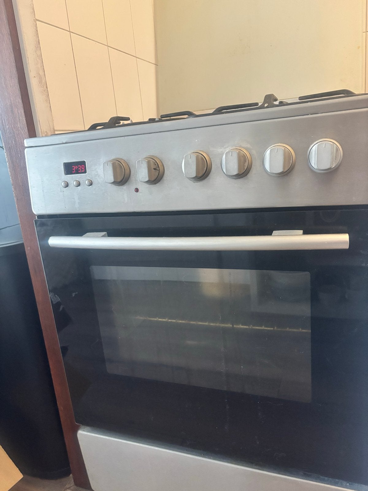 Gasfornuis 4 pits met oven, Witgoed en Apparatuur, Fornuizen, Ophalen, Gebruikt, 60 cm of meer, 4 kookzones