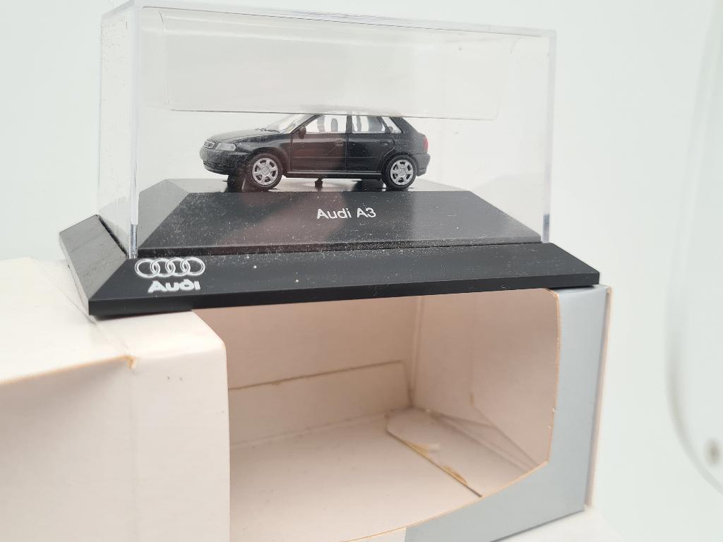 Audi A3 (zwart) - Rietze 1/87, Verzenden, Zo goed als nieuw, Auto, Wiking