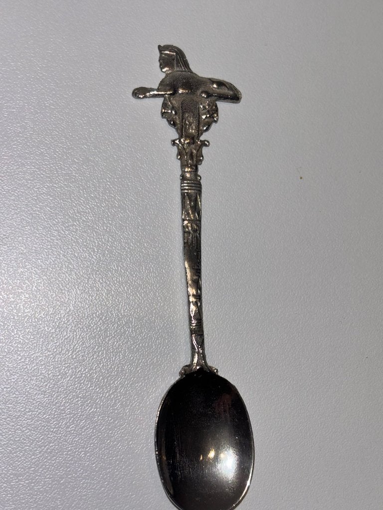 Zilveren Sfinx Souvenirlepel (Egypte Jaren '60), Antiek en Kunst, Ophalen of Verzenden