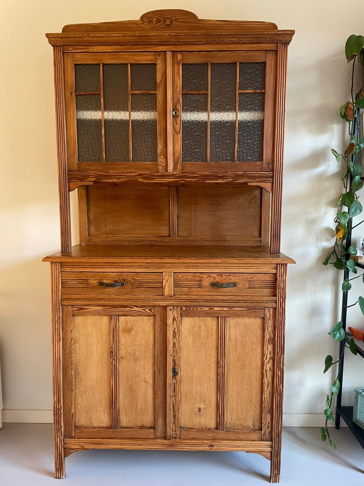 Vintage/ retro houten buffetkast, Ophalen, Vintage, retro, Gebruikt, 100 tot 150 cm