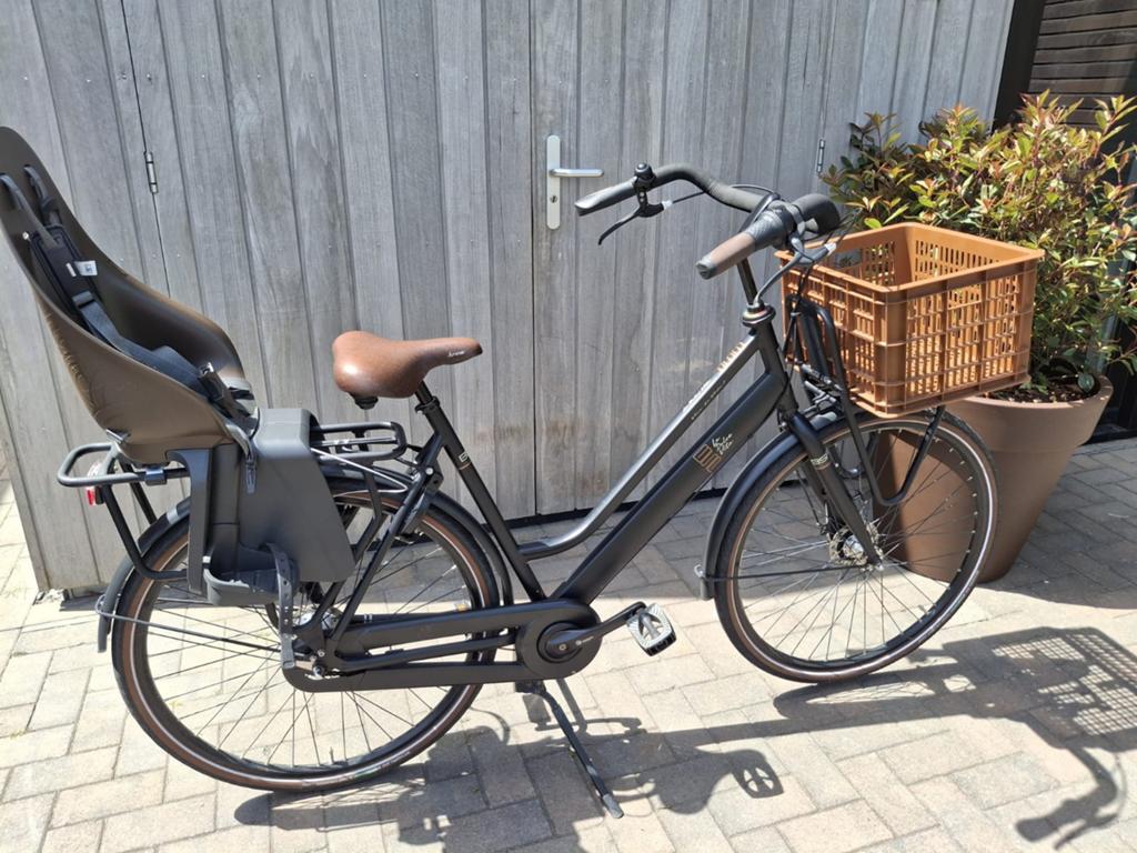 BSP La Dolce Vita mamafiets, inclusief krat en achterzitje, Fietsen en Brommers, Fietsen | Dames | Moederfietsen, Gebruikt, Versnellingen