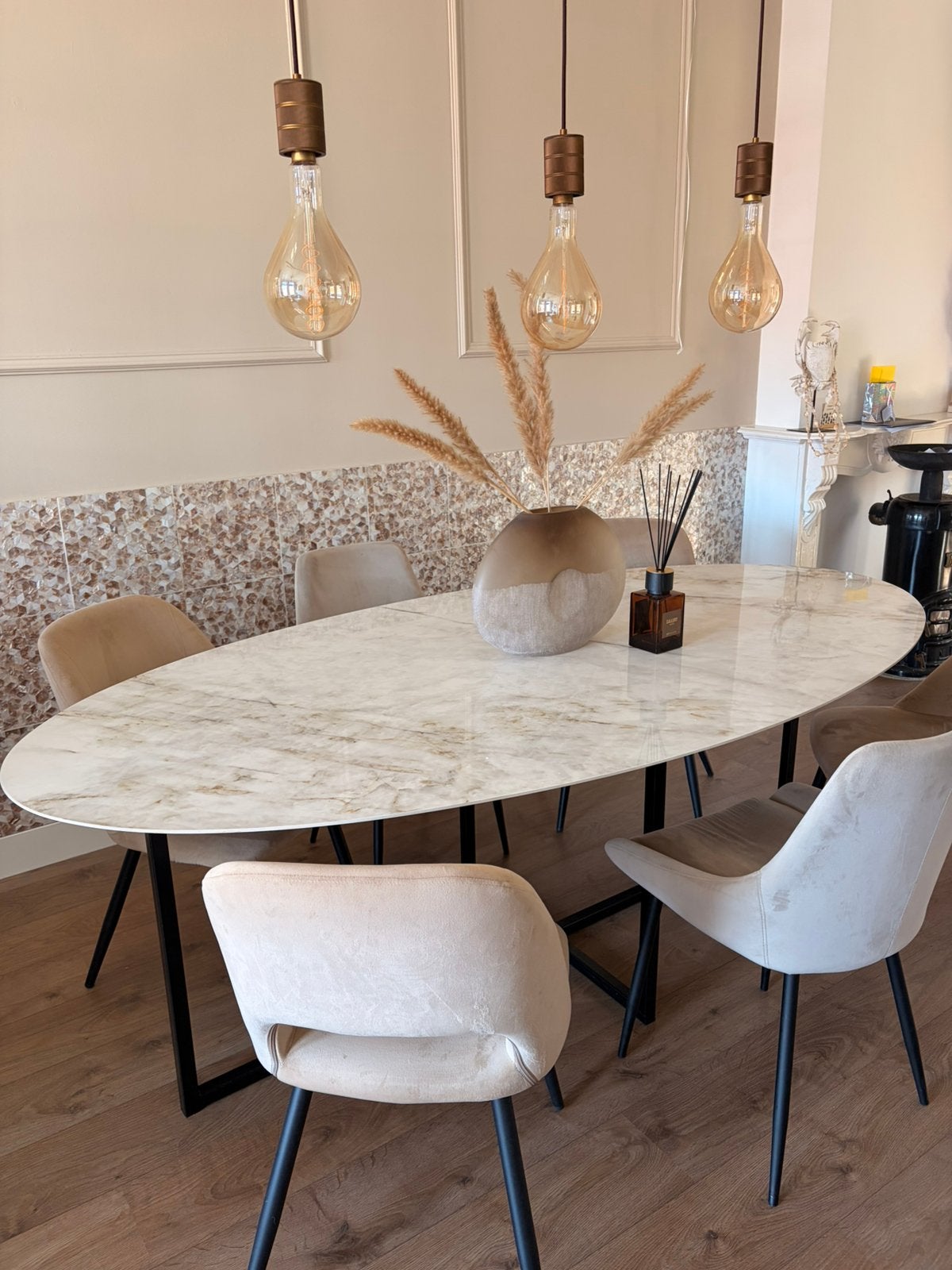 Keramische eettafel, Ophalen, Overige materialen, 100 tot 150 cm, 200 cm of meer