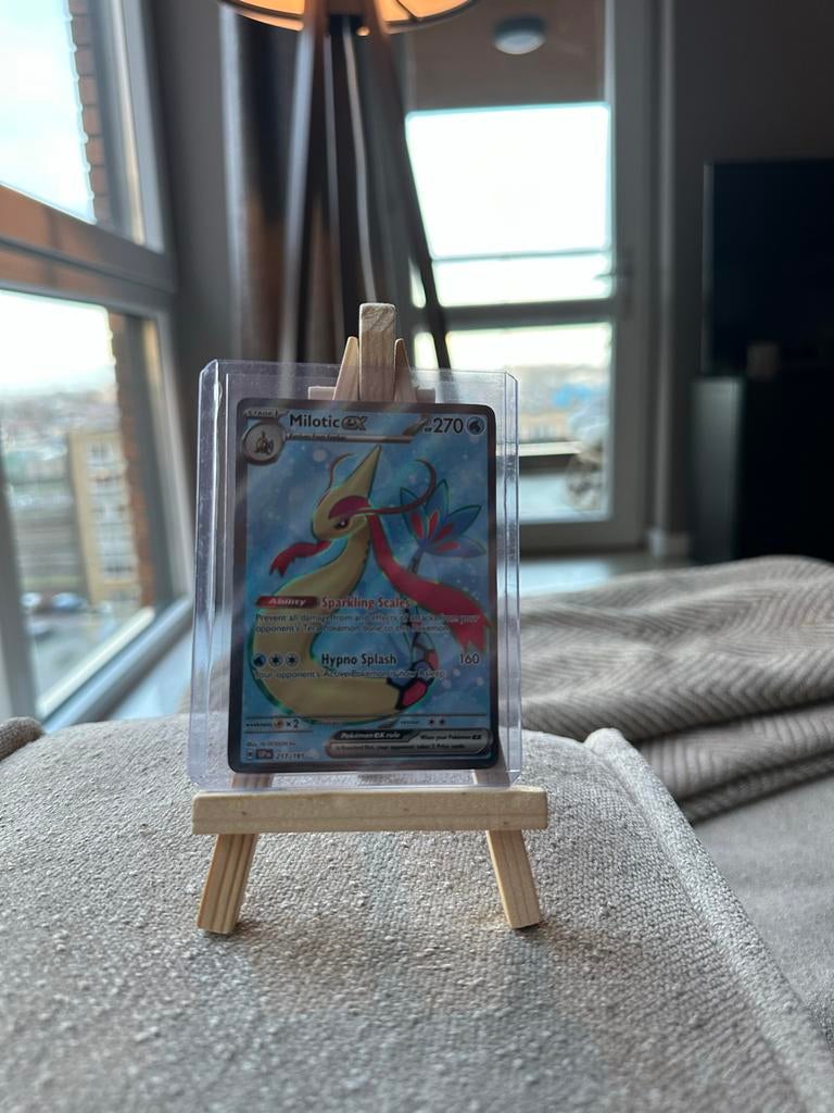 Milotic Ex Pokémon kaart, Ophalen of Verzenden, Gebruikt, Losse kaart, Foil