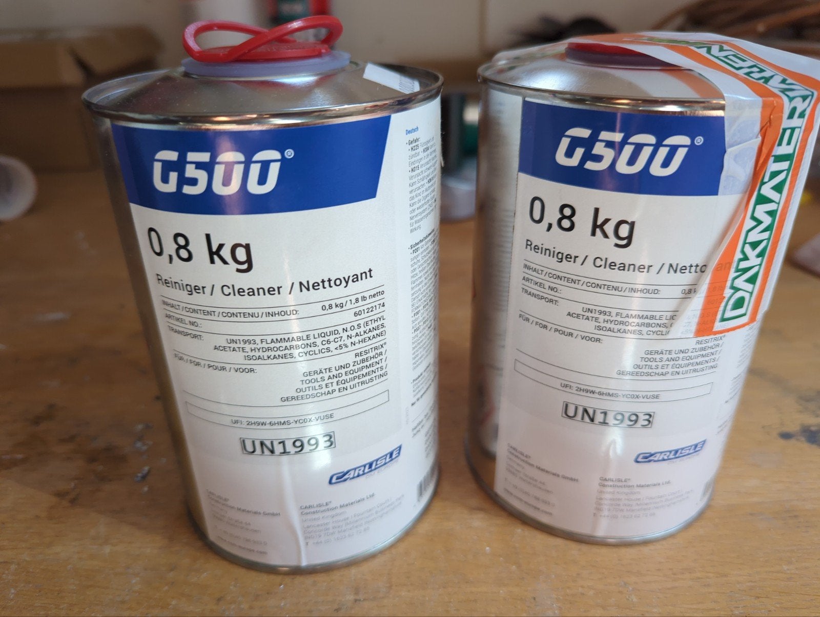 G500 EPDM Reiniger/Cleaner 0,8 kg voor dak en dakgoot, Ophalen of Verzenden, Nieuw