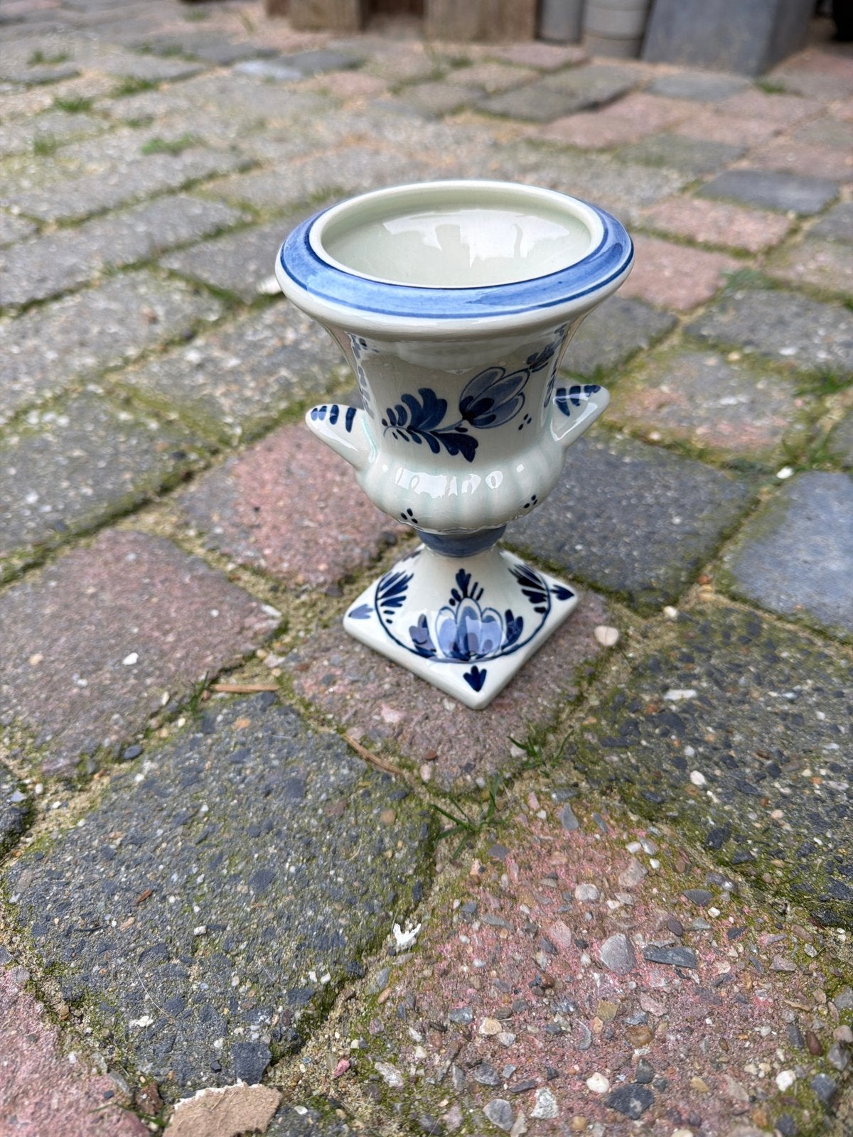 Delfts Blauw Vaasje - Handgeschilderd Holland 15, Antiek en Kunst, Ophalen of Verzenden